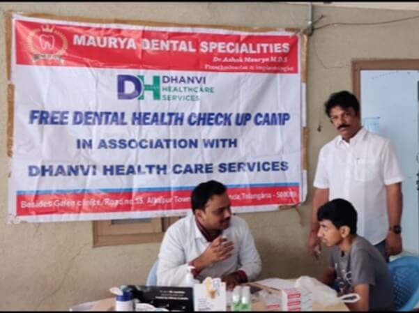 Mega Health Camp at Chaitanya Colony
